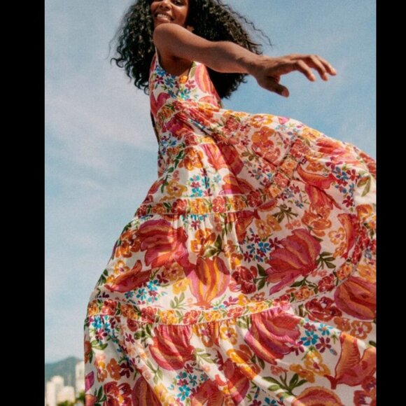 NWT Sezane X Farm Rio Alamedee Maxi Dress Size 4 - Picture 3 of 17